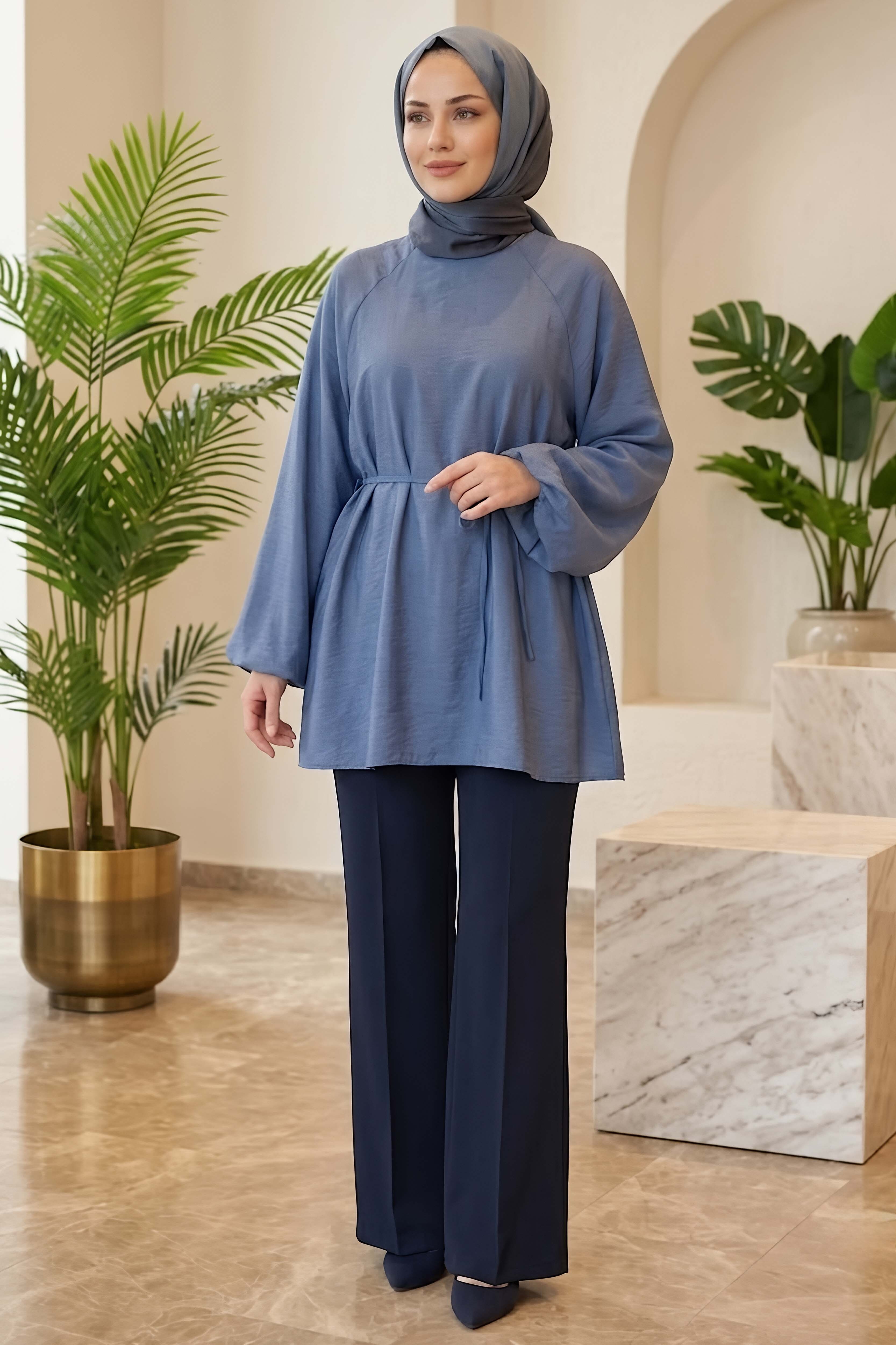 Reklan Kol Tunik Indigo - 28770-INDIGO - 2