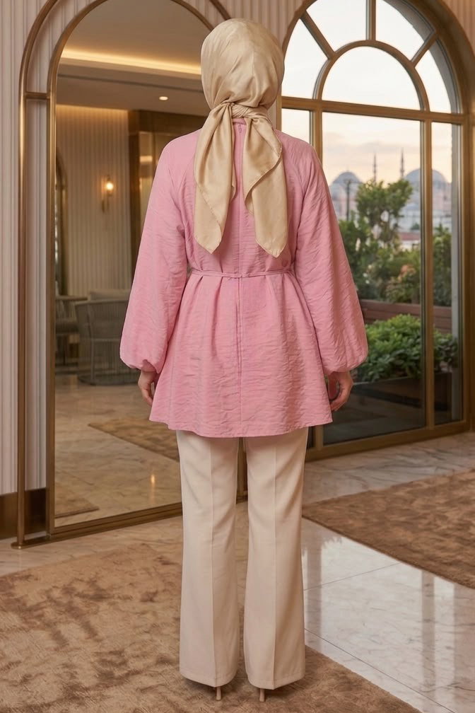Reklan Kol Tunik Pembe - 28770-PEMBE - 3