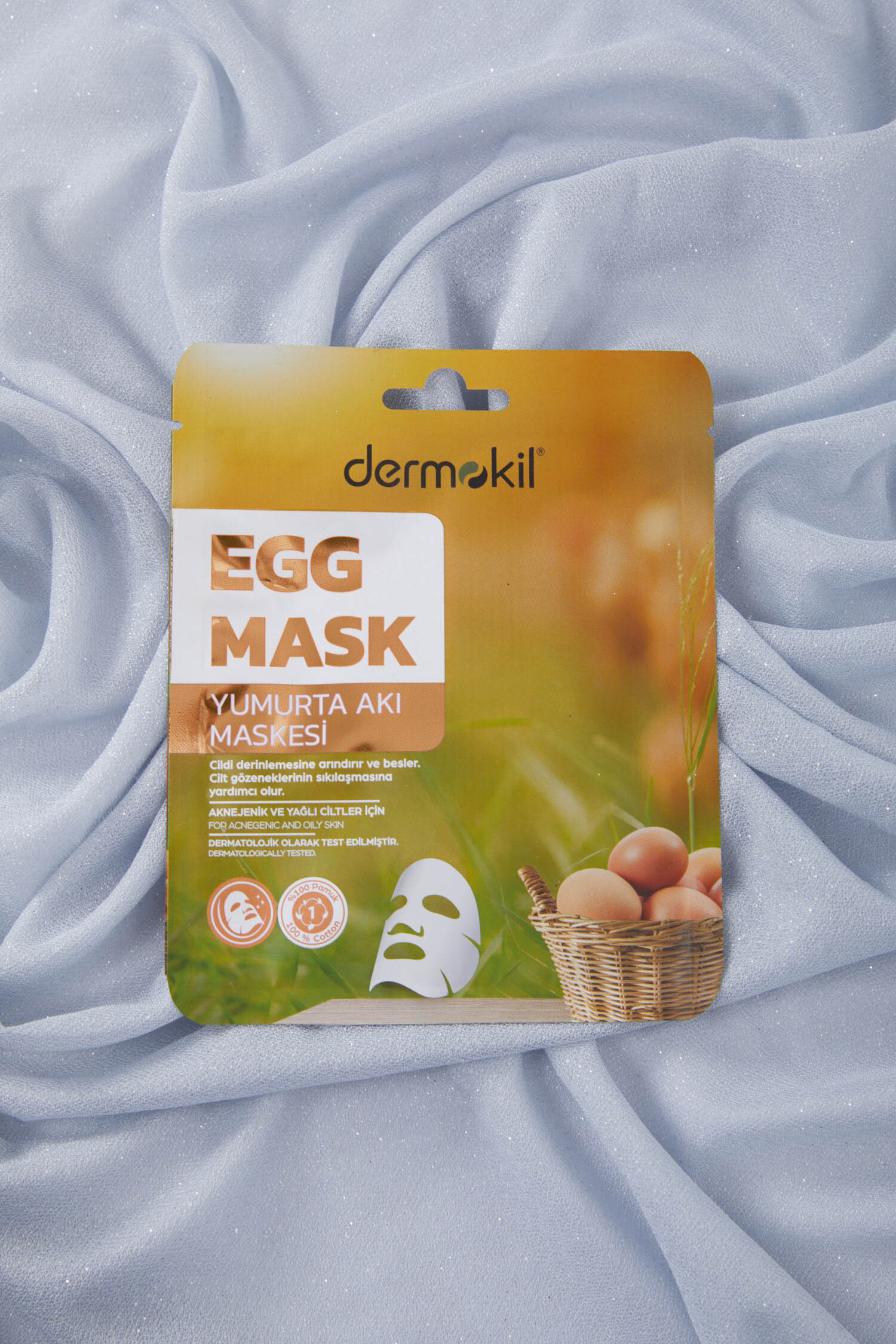 Renksiz DERMOKIL 20 G YUMURTA AKI KAGIT MASKE - 28456-RENKSIZ - 1