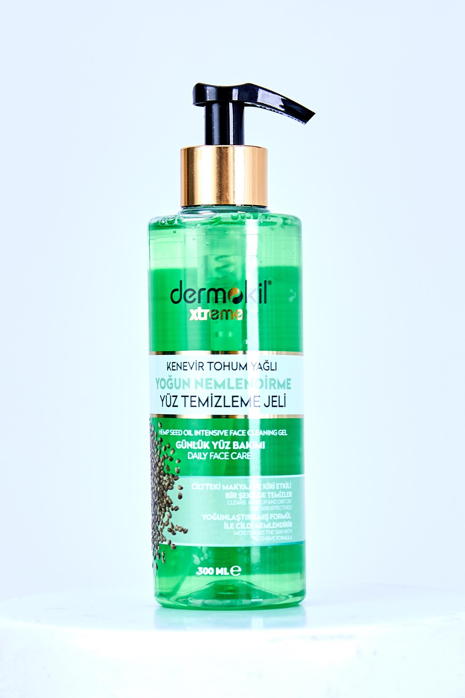 Renksiz DERMOKİL 300 ML YUZ TEMIZLEME JELI KENEVIR TOHUMU YAGLI - 28453-RENKSIZ - 2
