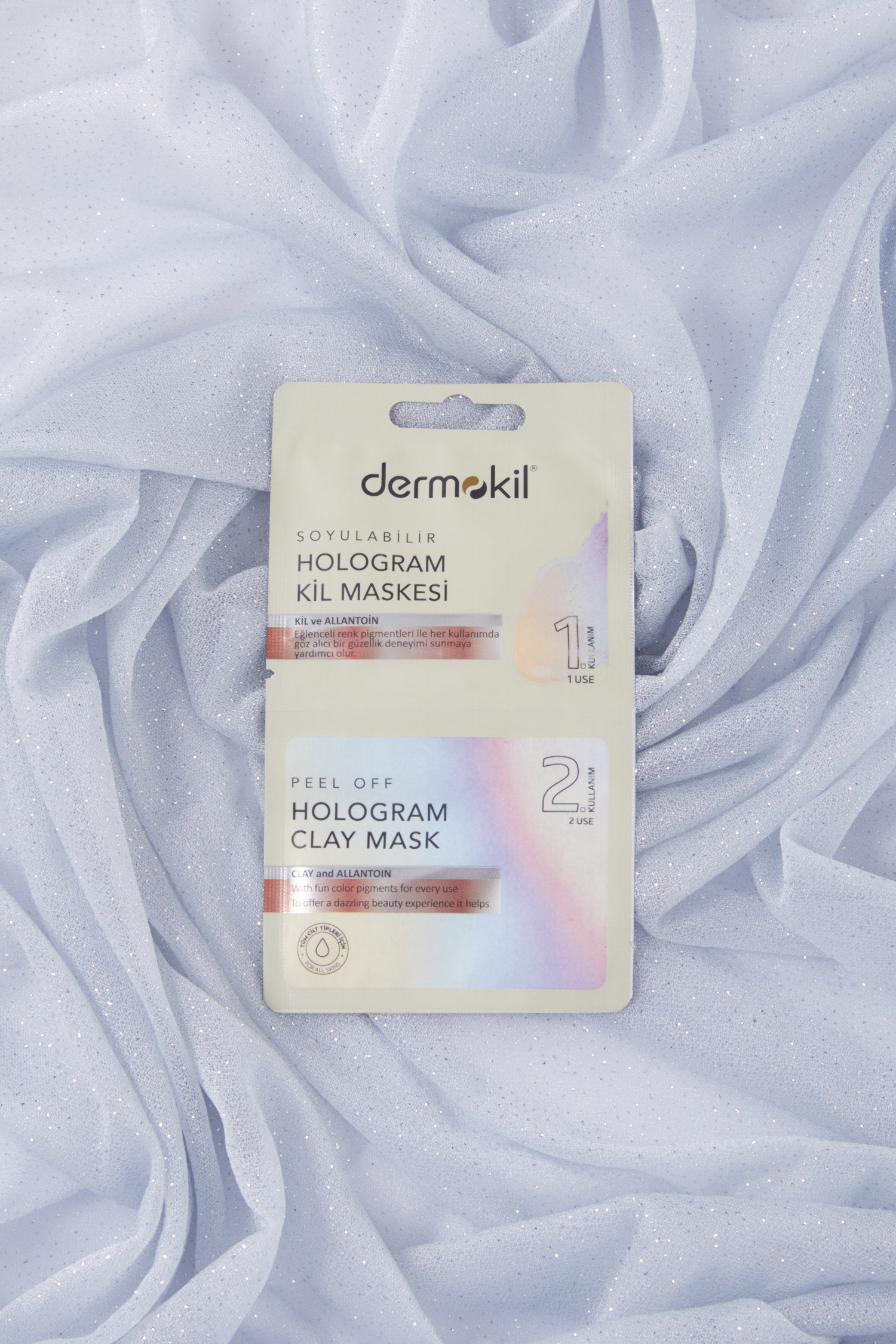 Renksiz DERMOKIL 7,5*2 ML SOYULABILIR HOLOGRAM MASKE - 25932 - 1