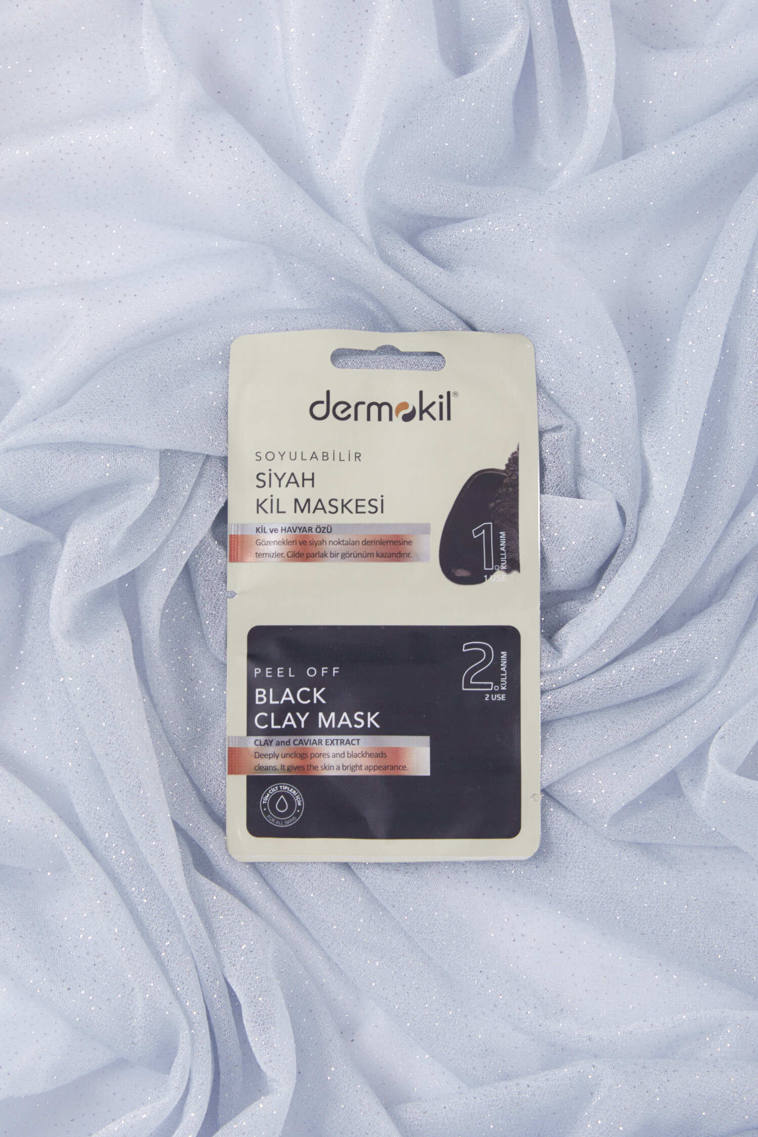 Renksiz DERMOKIL 7,5*2 ML SOYULABILIR SIYAH MASKE - 28438-RENKSIZ - 1