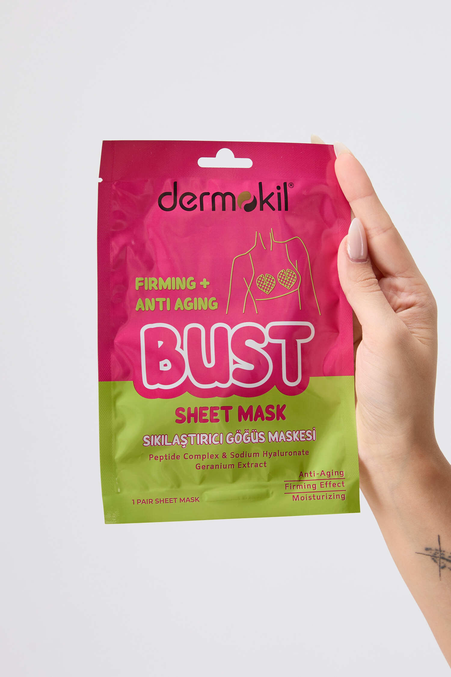 Renksiz DERMOKİL Göğüs (Bust) Maske 15 ml - 28442-RENKSIZ - 1