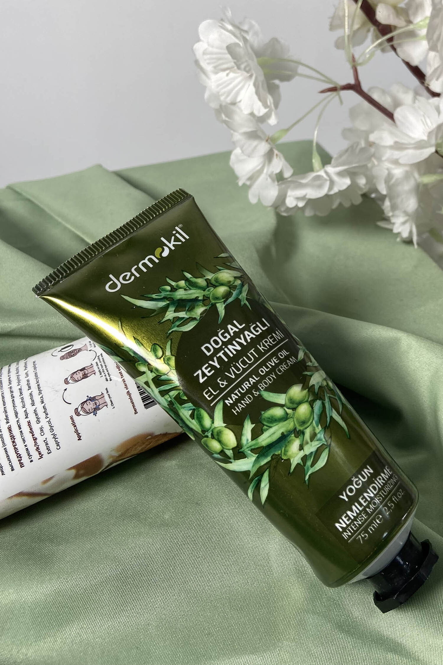 Renksiz DERMOKİL Zeytinyağlı Vücut ve Doğal El Kremi 75 ml - 28451-RENKSIZ - 3