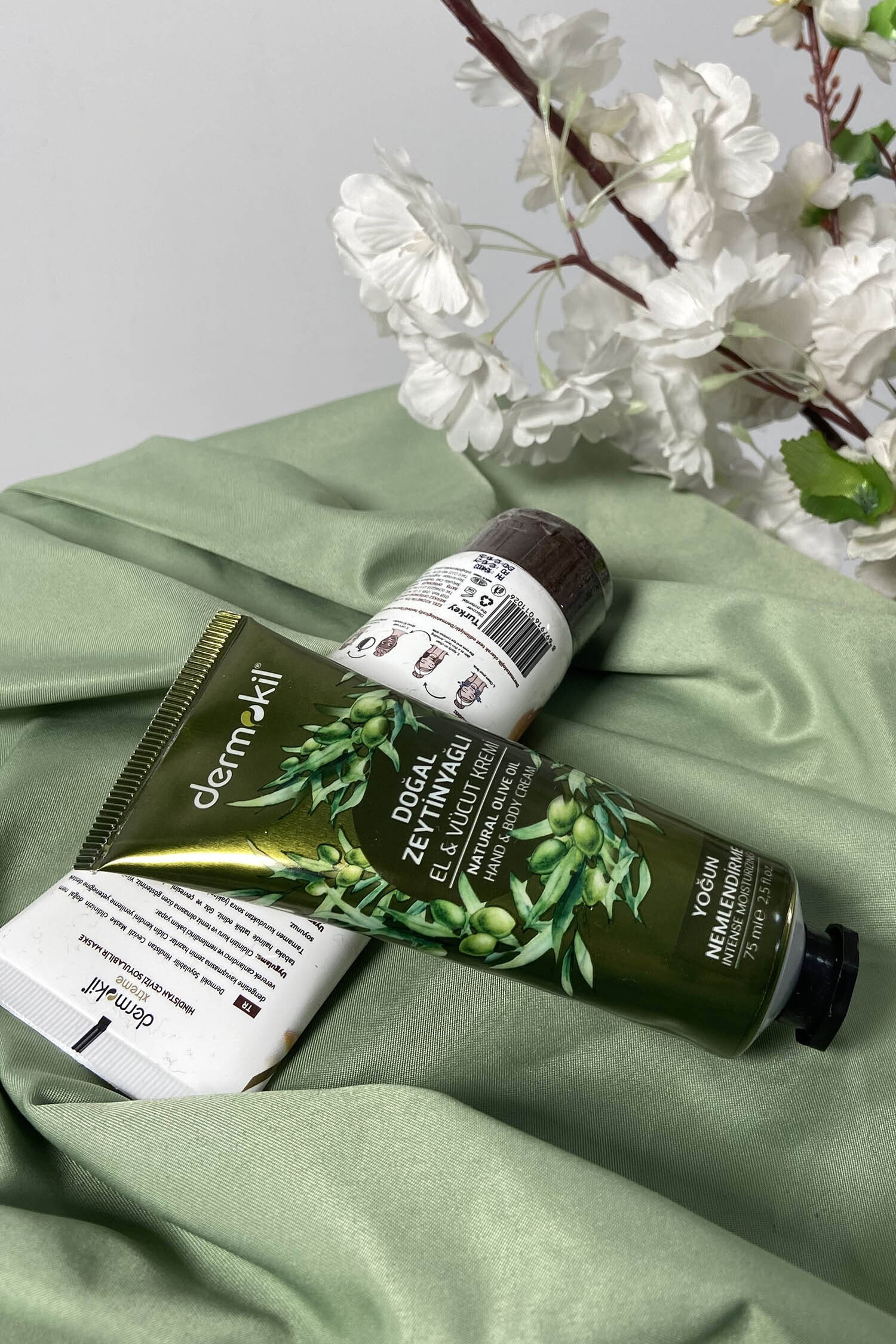 Renksiz DERMOKİL Zeytinyağlı Vücut ve Doğal El Kremi 75 ml - 28451-RENKSIZ - 2