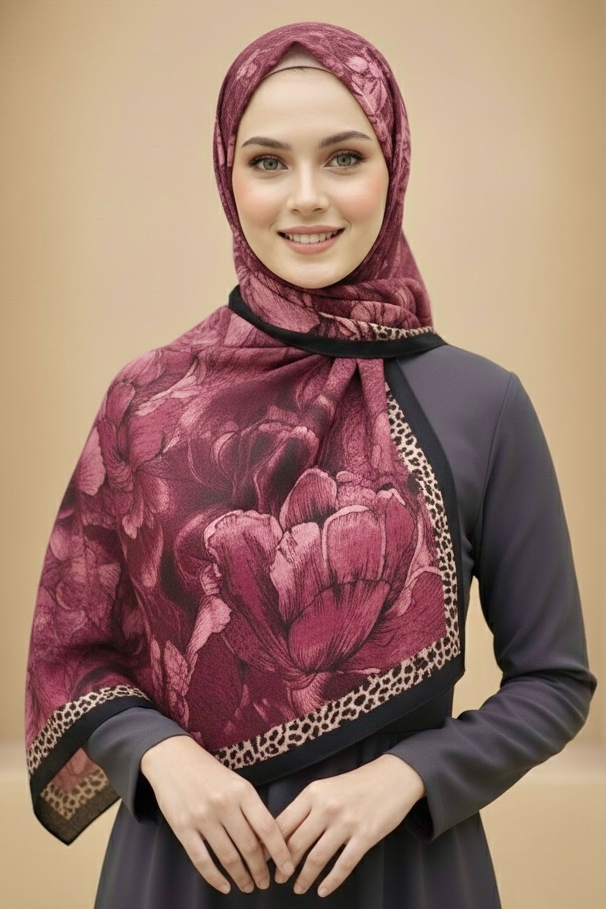 Rustik Bloom Serisi Bambu Crash Şal - 28002-GUL - 2