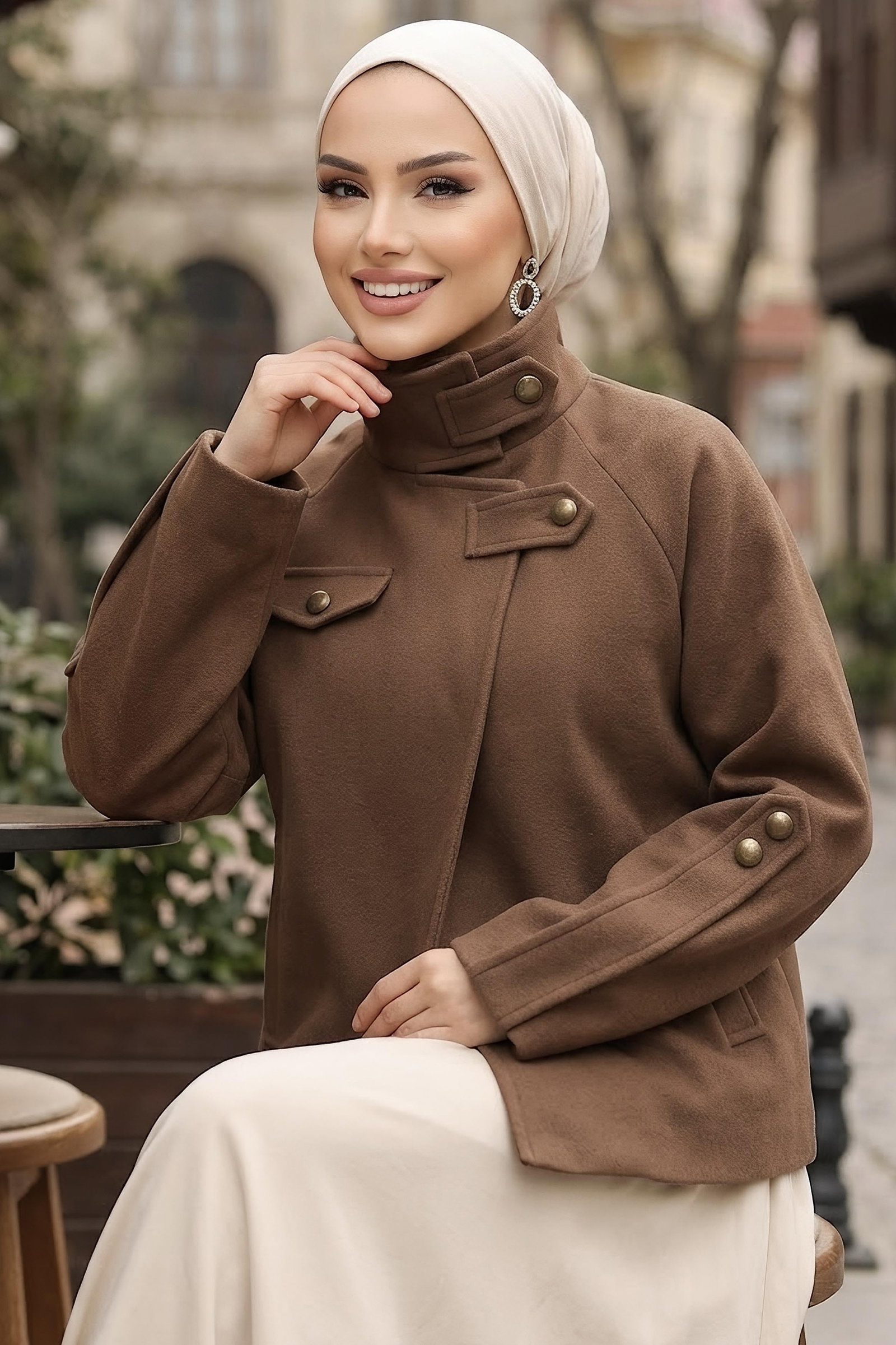 Sahte Cep Detaylı Panço Kahve - 29201-KAHVE - 1