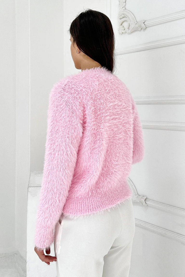 Sakallı Yumoş Kazak - 27901-PEMBE - TOFİSA