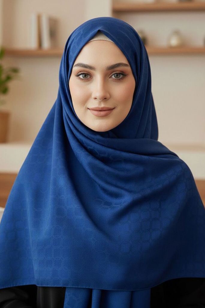 Şal - 28204-INDIGO - 3