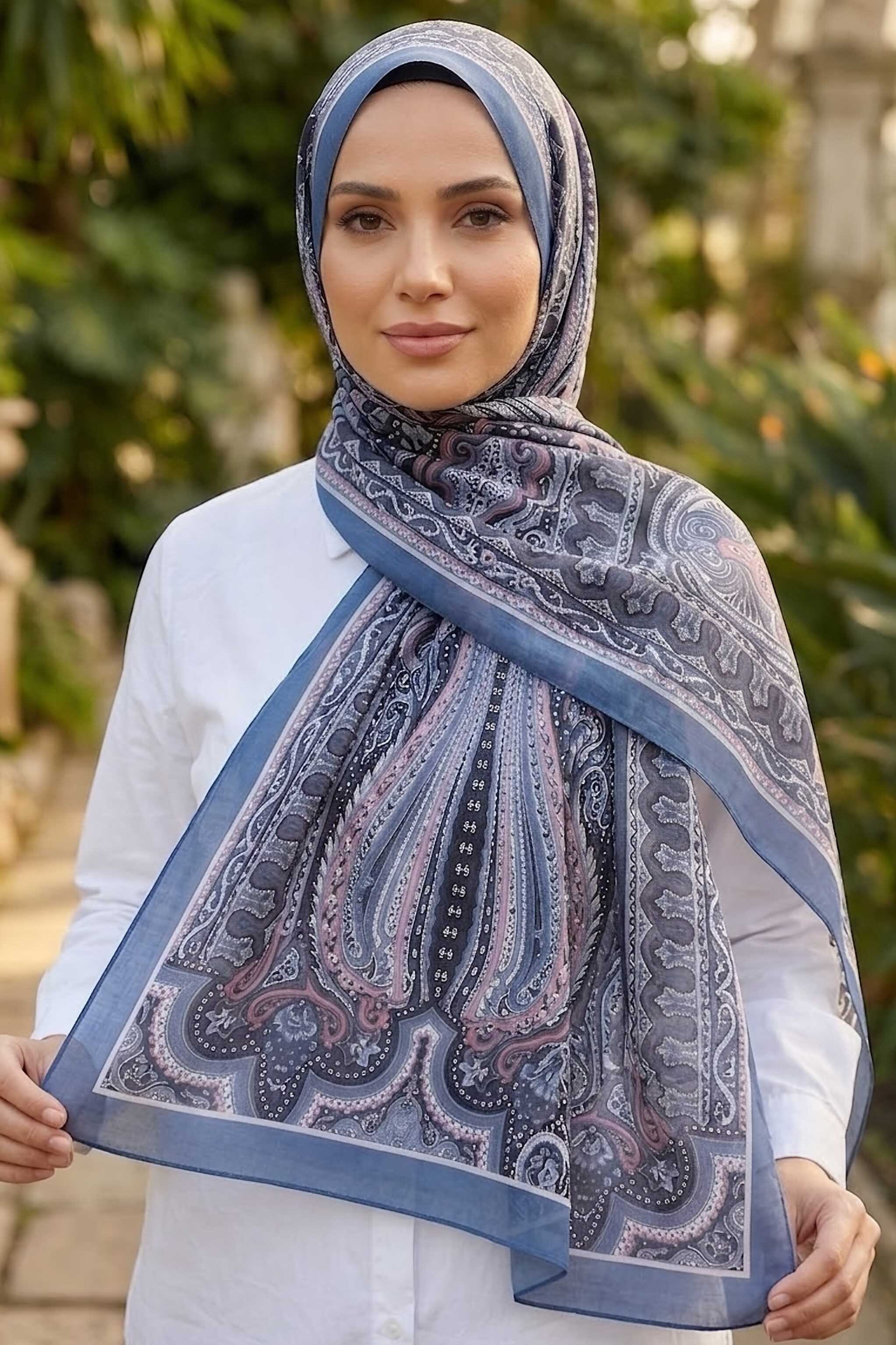 Şal Indigo - 28642-INDIGO - 2