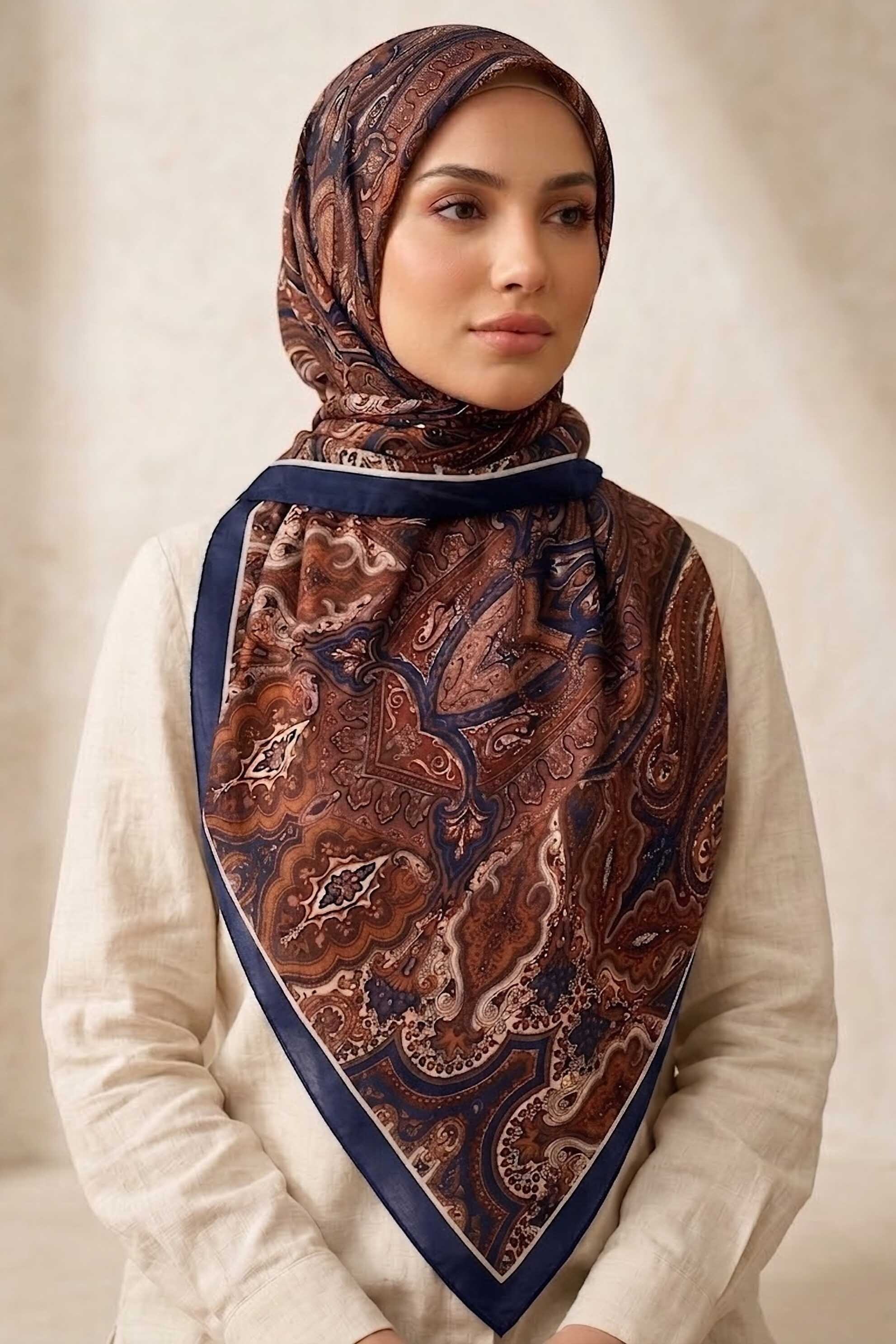 Şal Lacivert - 28642-LACIVERT - 2