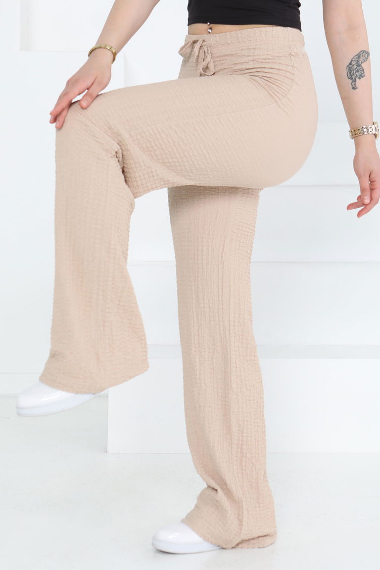 Salaş Pantolon Bej - 27276 - TOFİSA