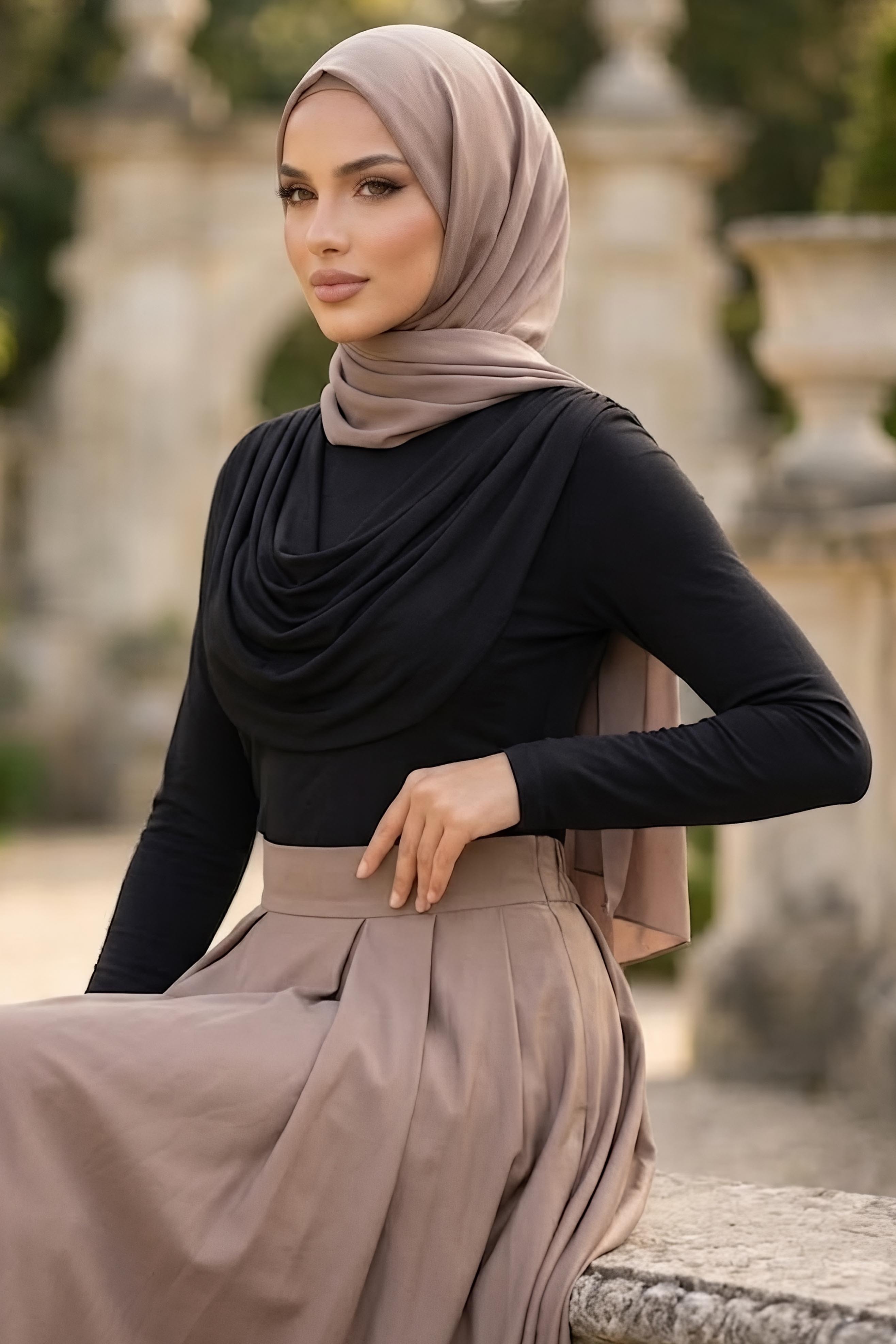 Sanday Önü Büzgülü Bluz Siyah - 28530-SIYAH - 1