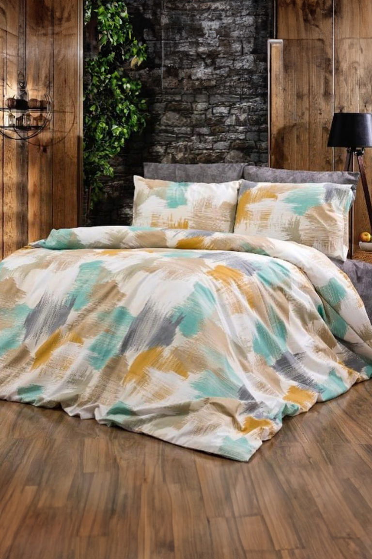 Sari Tek Kişilik Nevresim Seti - 24767