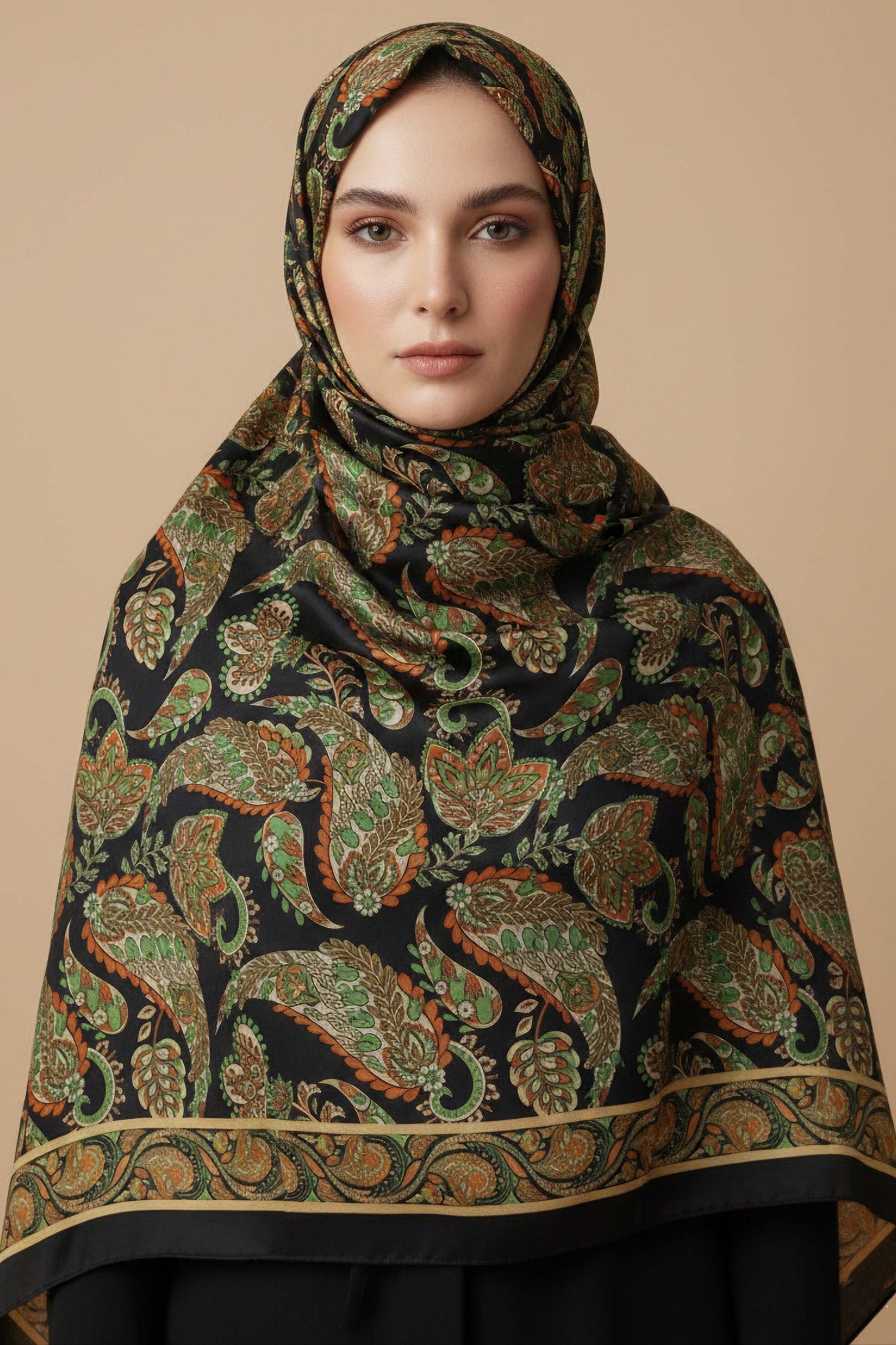 Secret Of The Orient Serisi Pamuk Şal - 28113-ORANJ - 1