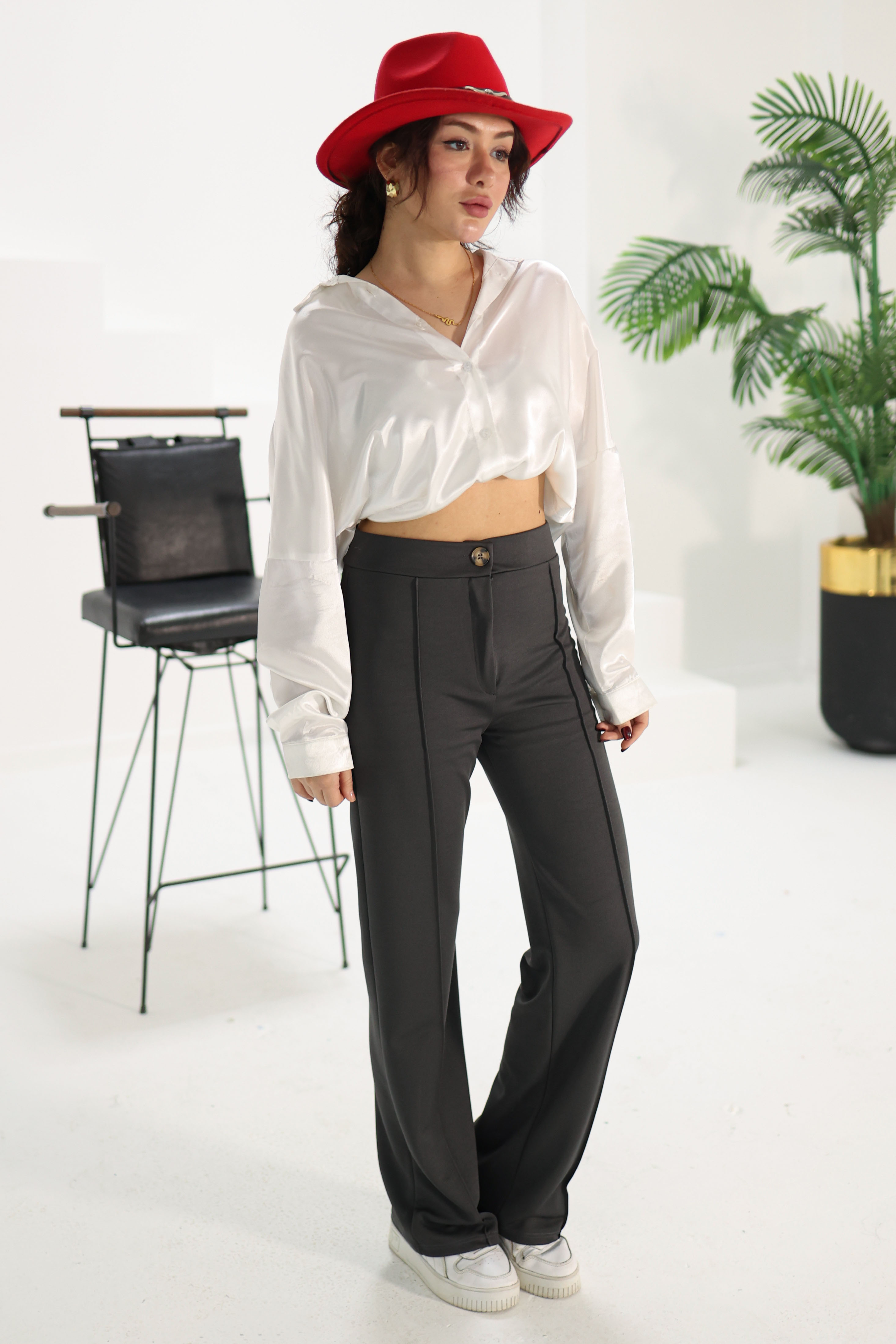 Şerit Detaylı Spor Pantolon - 27084 - 2