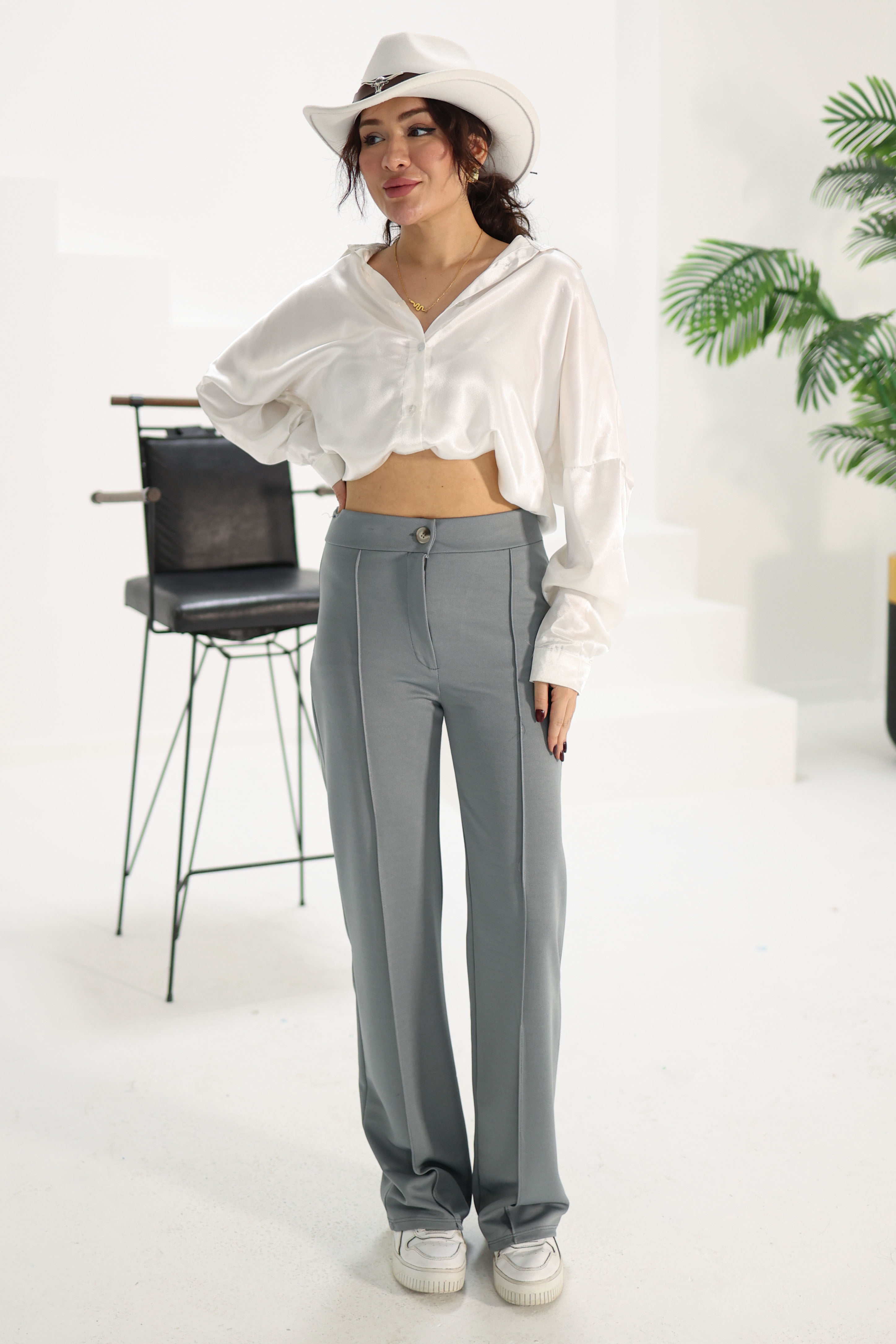 Şerit Detaylı Spor Pantolon - 27084 - 2