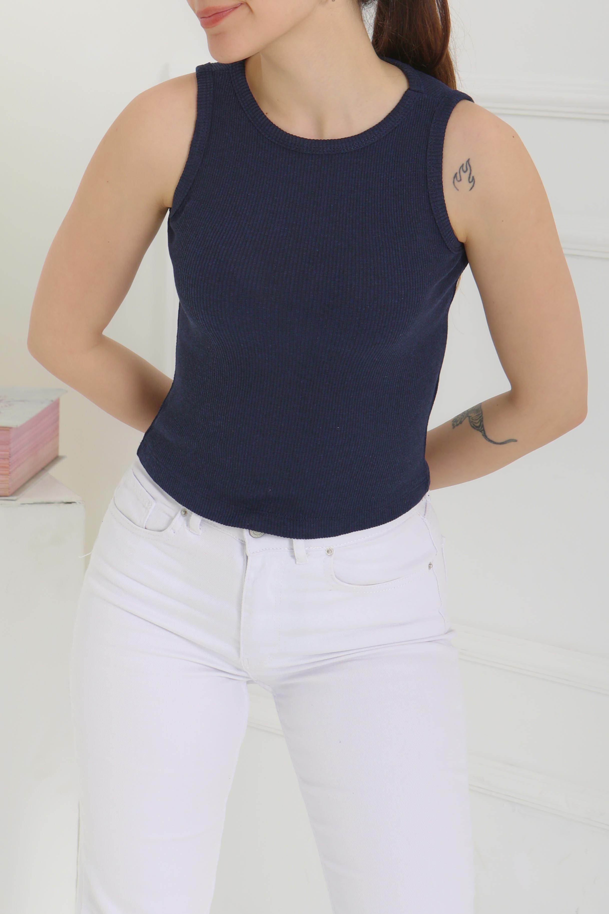 Sıfır Kol Crop - 27135 - 3