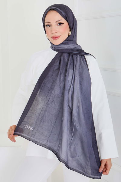 Soft Degrade Bambu Crash Şal - 27915-ANTRASIT 