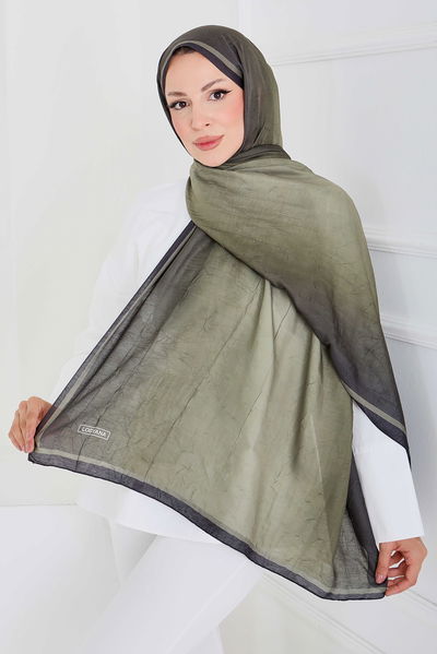 Soft Degrade Bambu Crash Şal - 27915-HAKI 