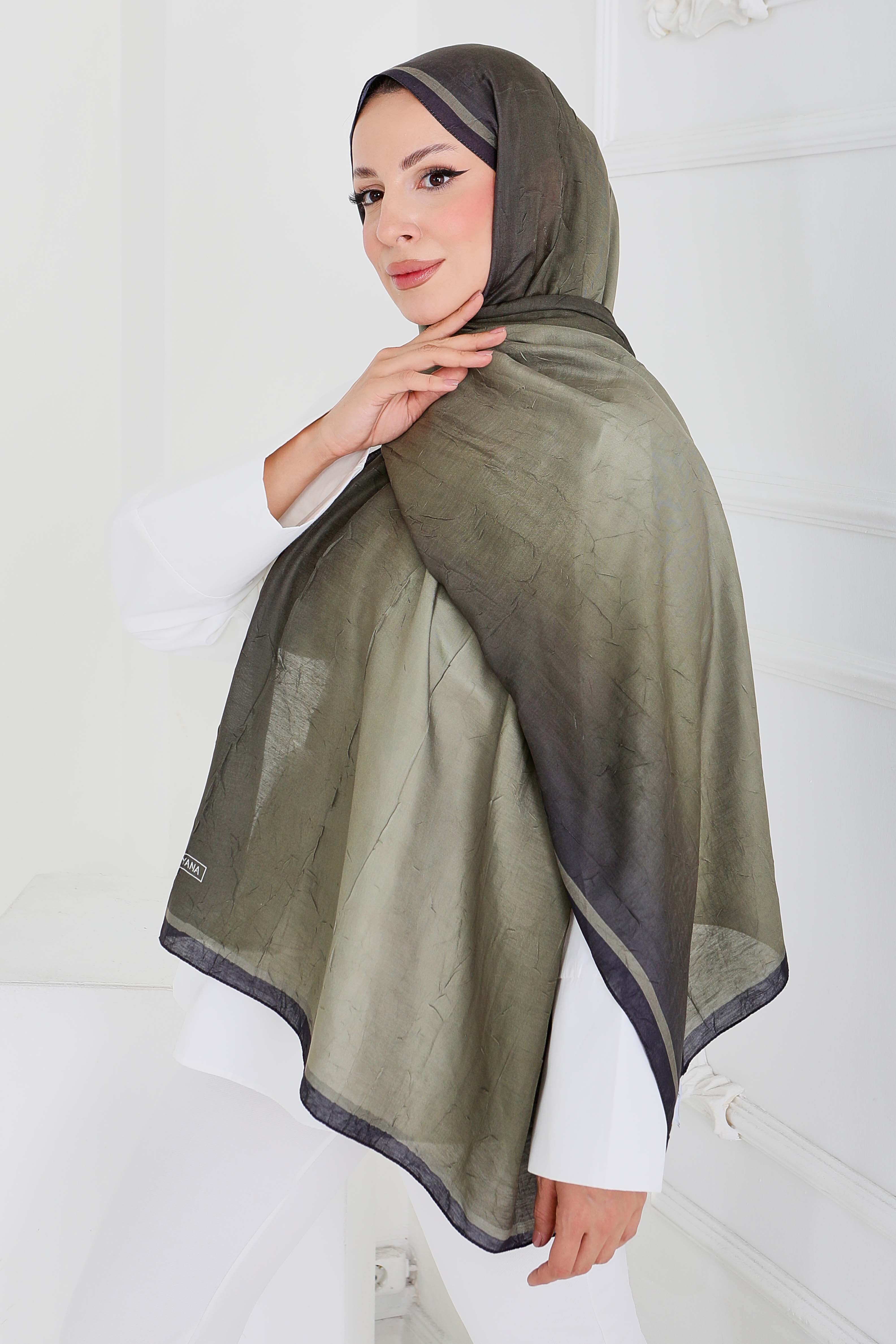 Soft Degrade Bambu Crash Şal - 27915-HAKI - 3