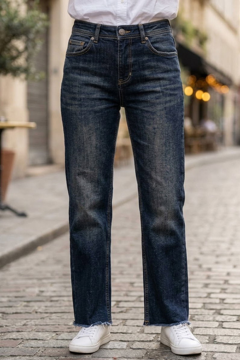 Straight Fit Kot Pantolon Tint-kahve - 3002-TINT-KAHVE - 2