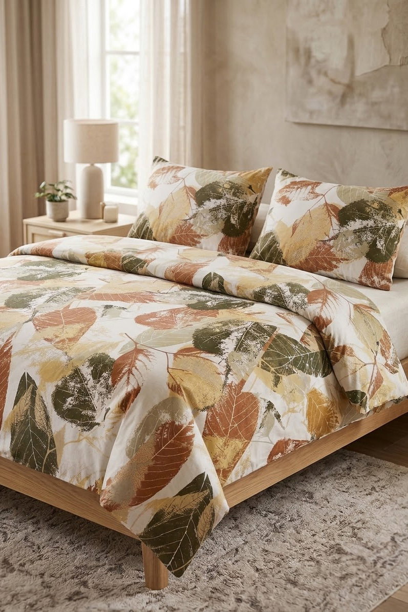 Taba Desenli Cift Kişilik Nevresim Seti - 28678-TABA - 1