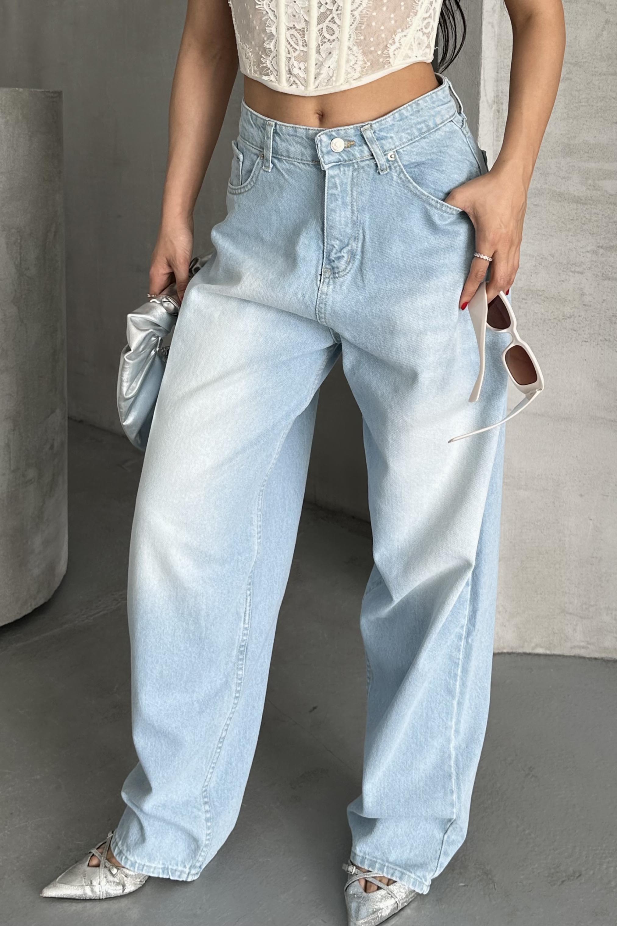 Taş Bıyık Baggy Kot Pantolon - 27270 - 2