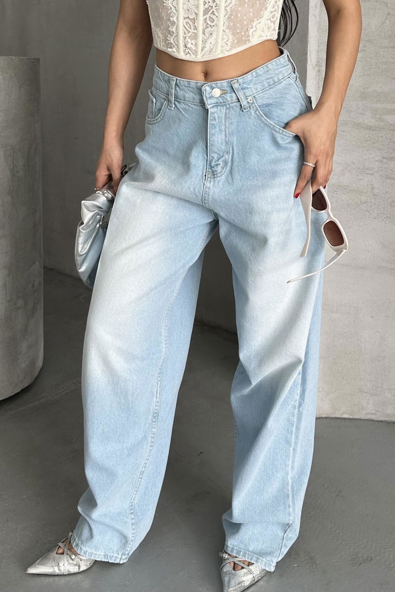 Taş Bıyık Baggy Kot Pantolon - 27270 - TOFİSA