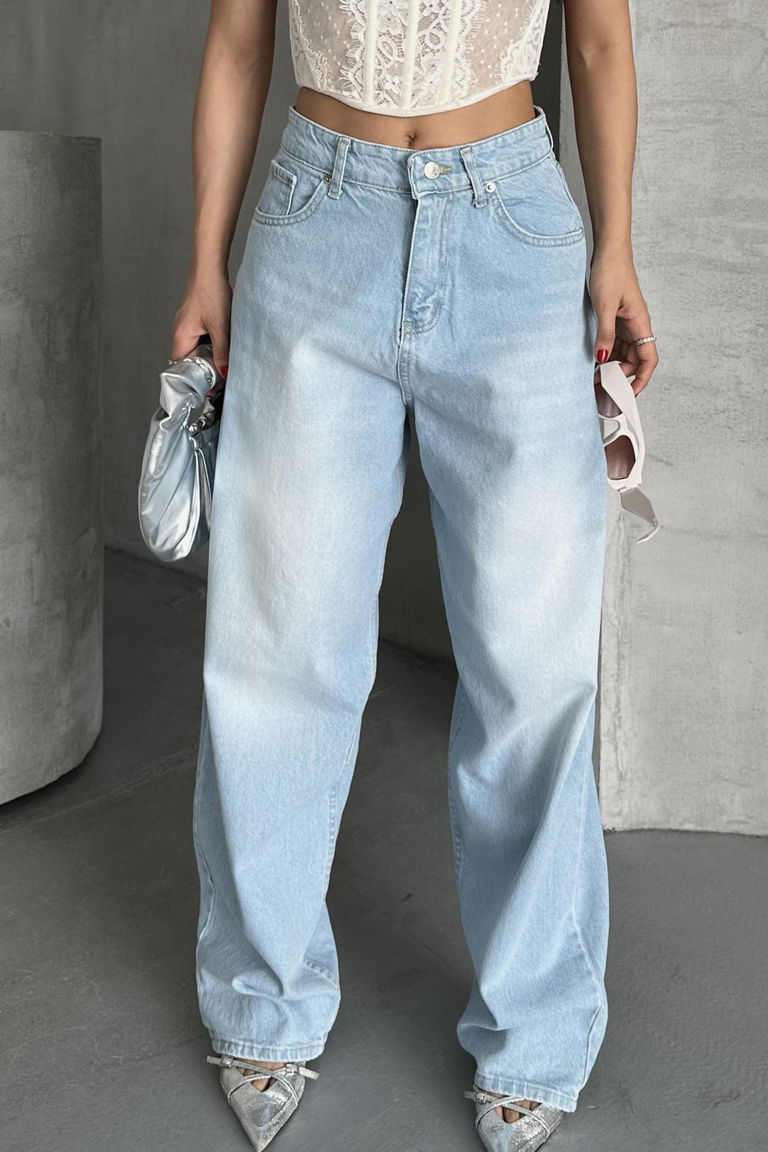 Taş Bıyık Baggy Kot Pantolon - 27270 - TOFİSA