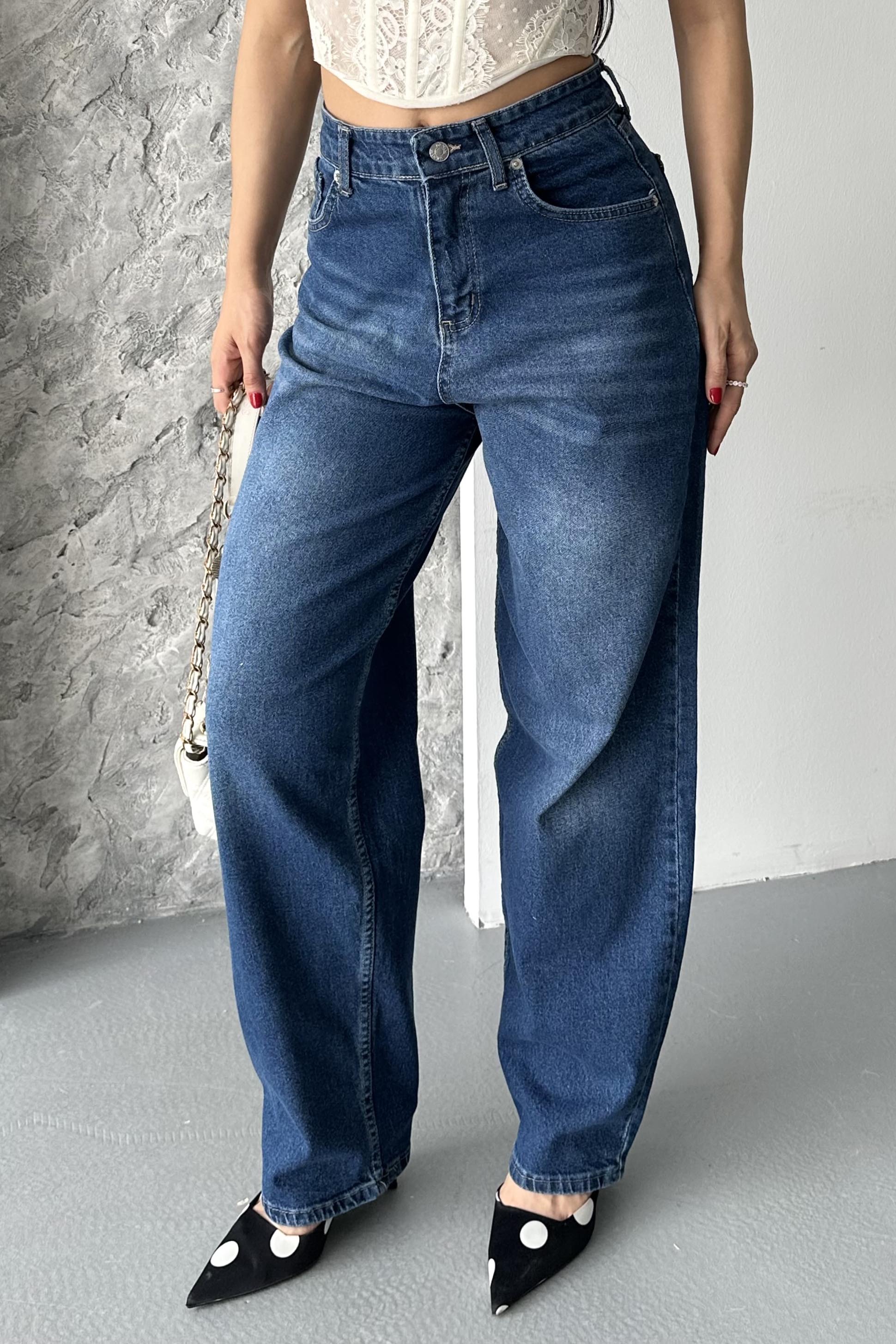 Taş Bıyık Baggy Kot Pantolon - 27270 - 4
