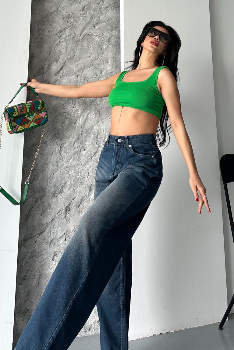 Taş Bıyık Baggy Kot Pantolon - 27270 - TOFİSA