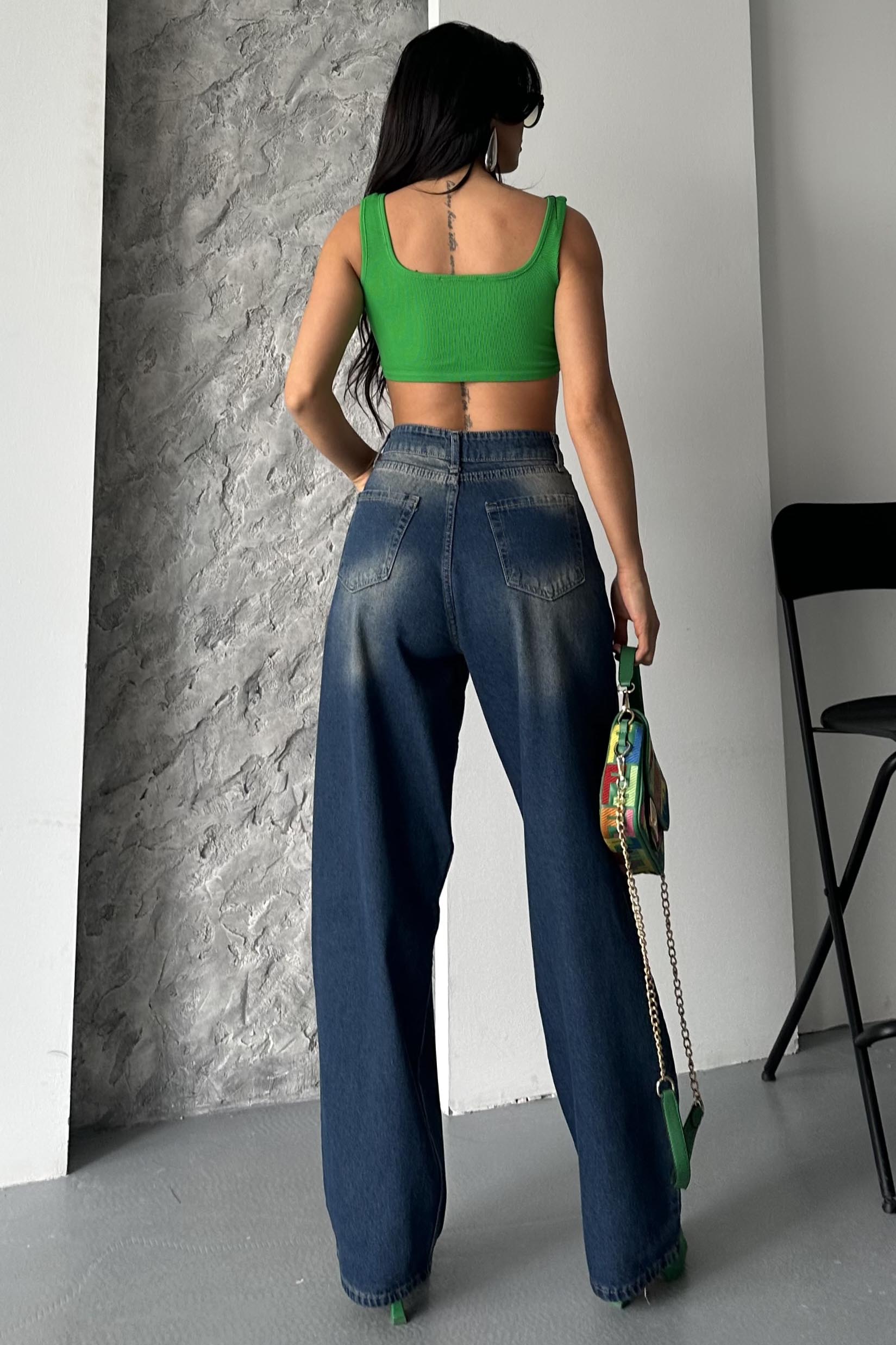 Taş Bıyık Baggy Kot Pantolon - 27270 - 6