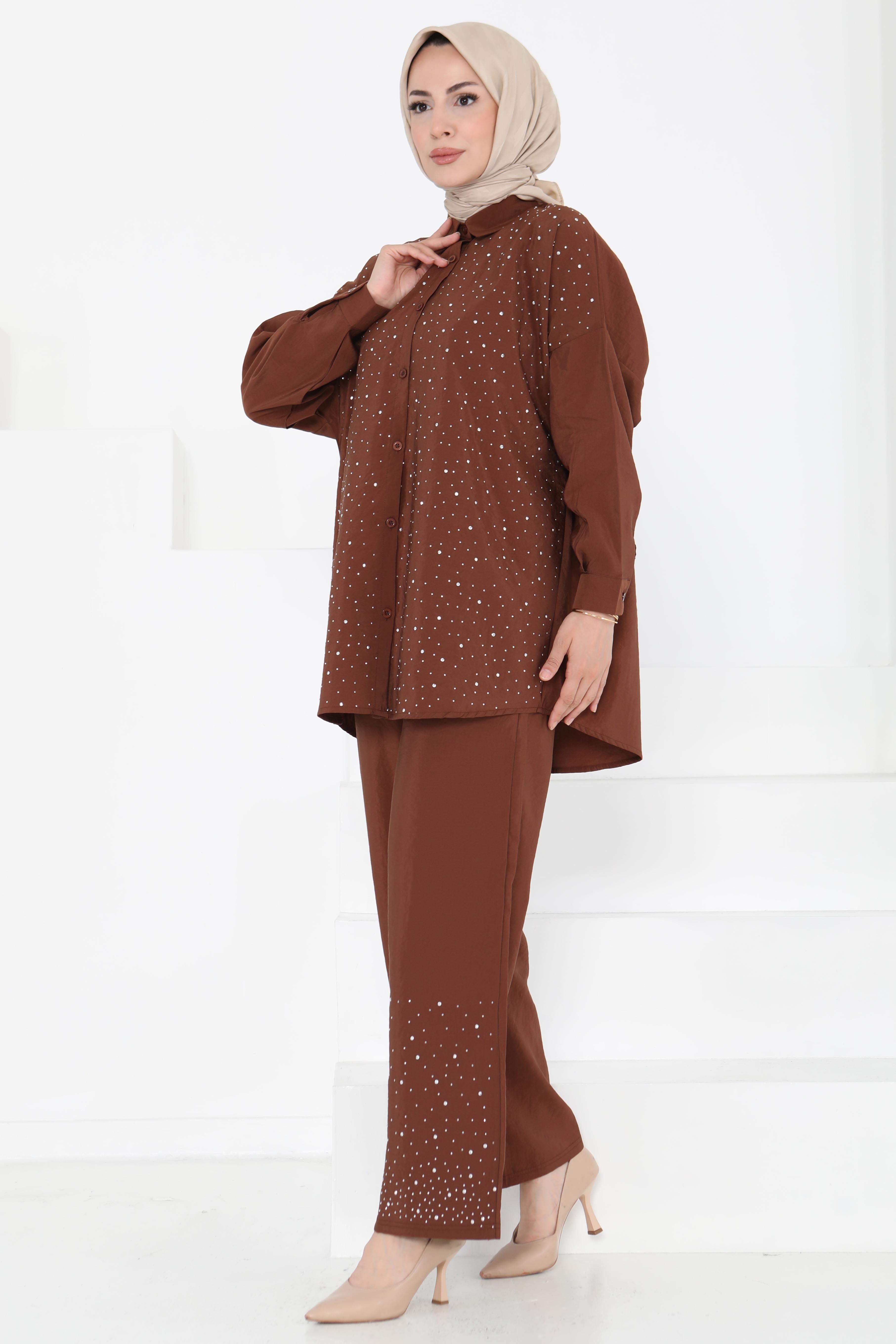 Taş Detaylı İkili Takım - 27255 - 1
