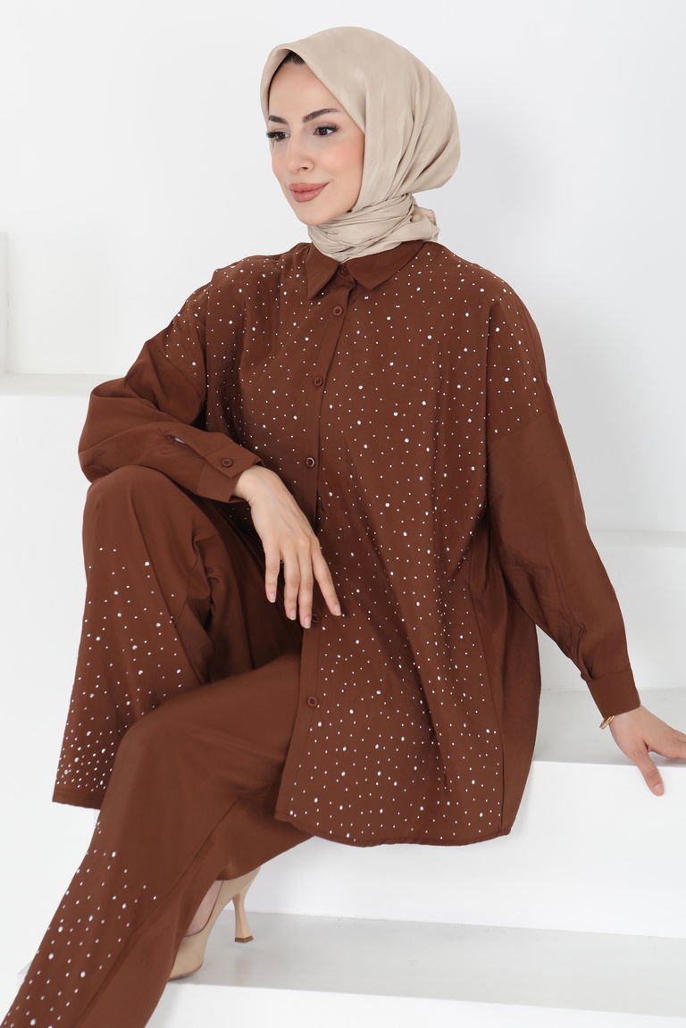 Taş Detaylı İkili Takım - 27255 - TOFİSA