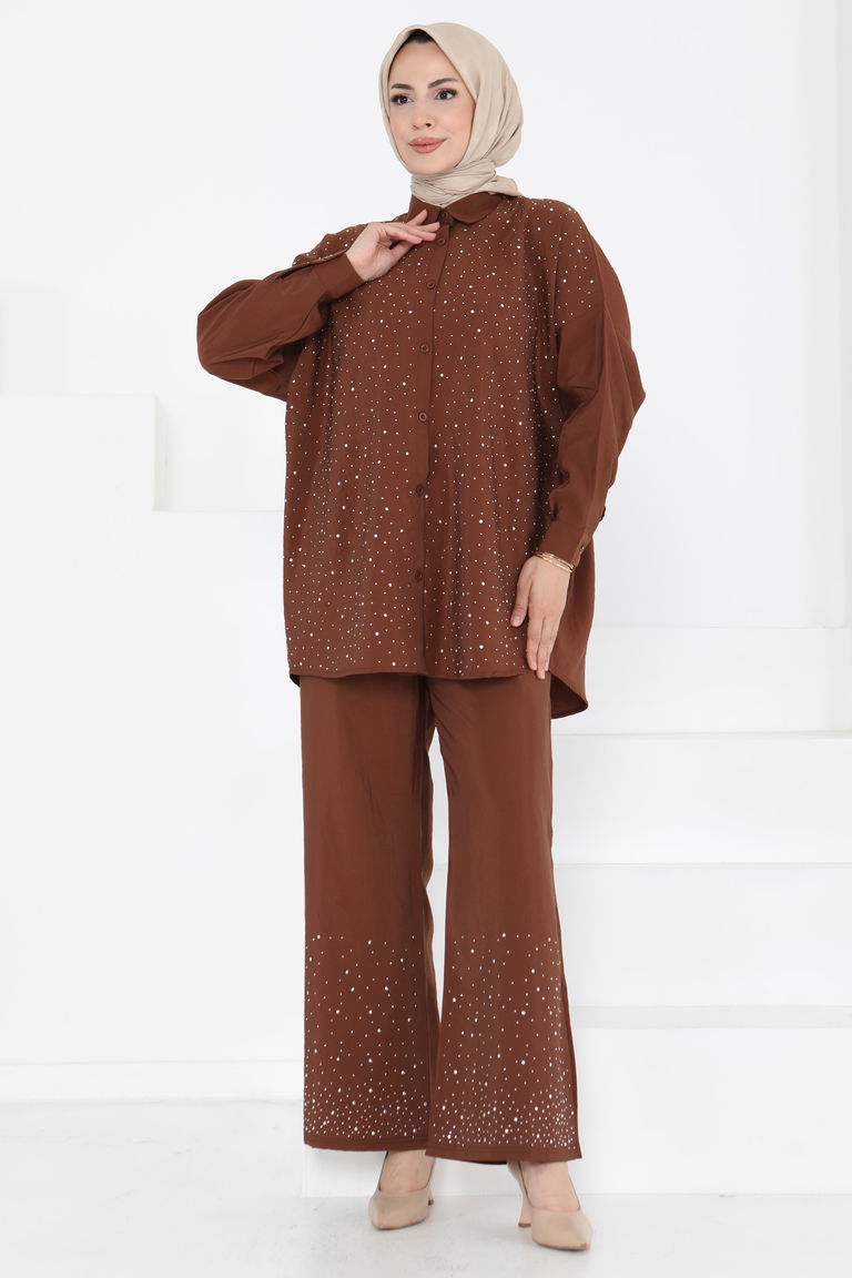 Taş Detaylı İkili Takım - 27255 - TOFİSA