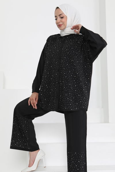 Taş Detaylı İkili Takım - 27255 