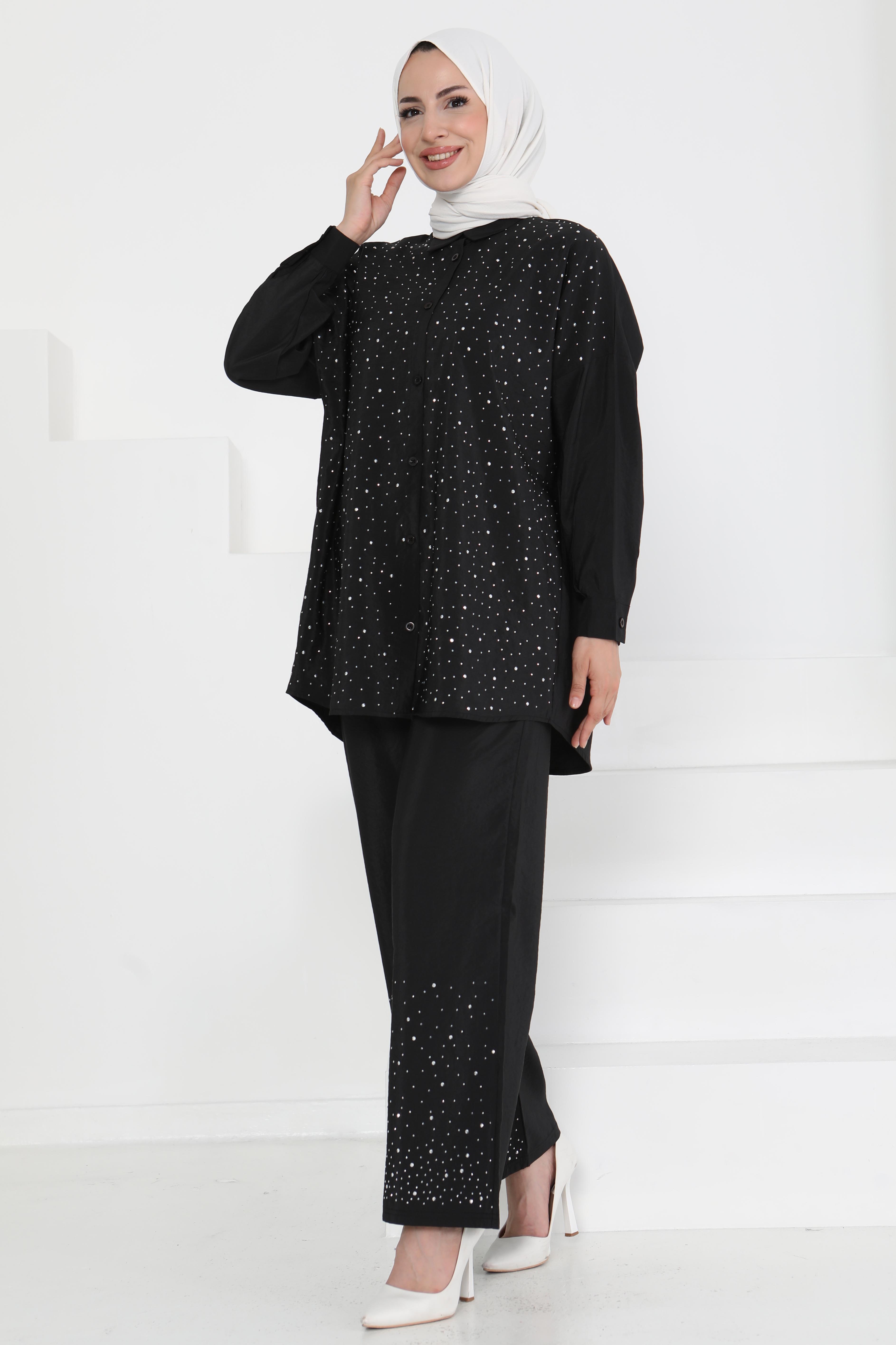 Taş Detaylı İkili Takım - 27255 - 2