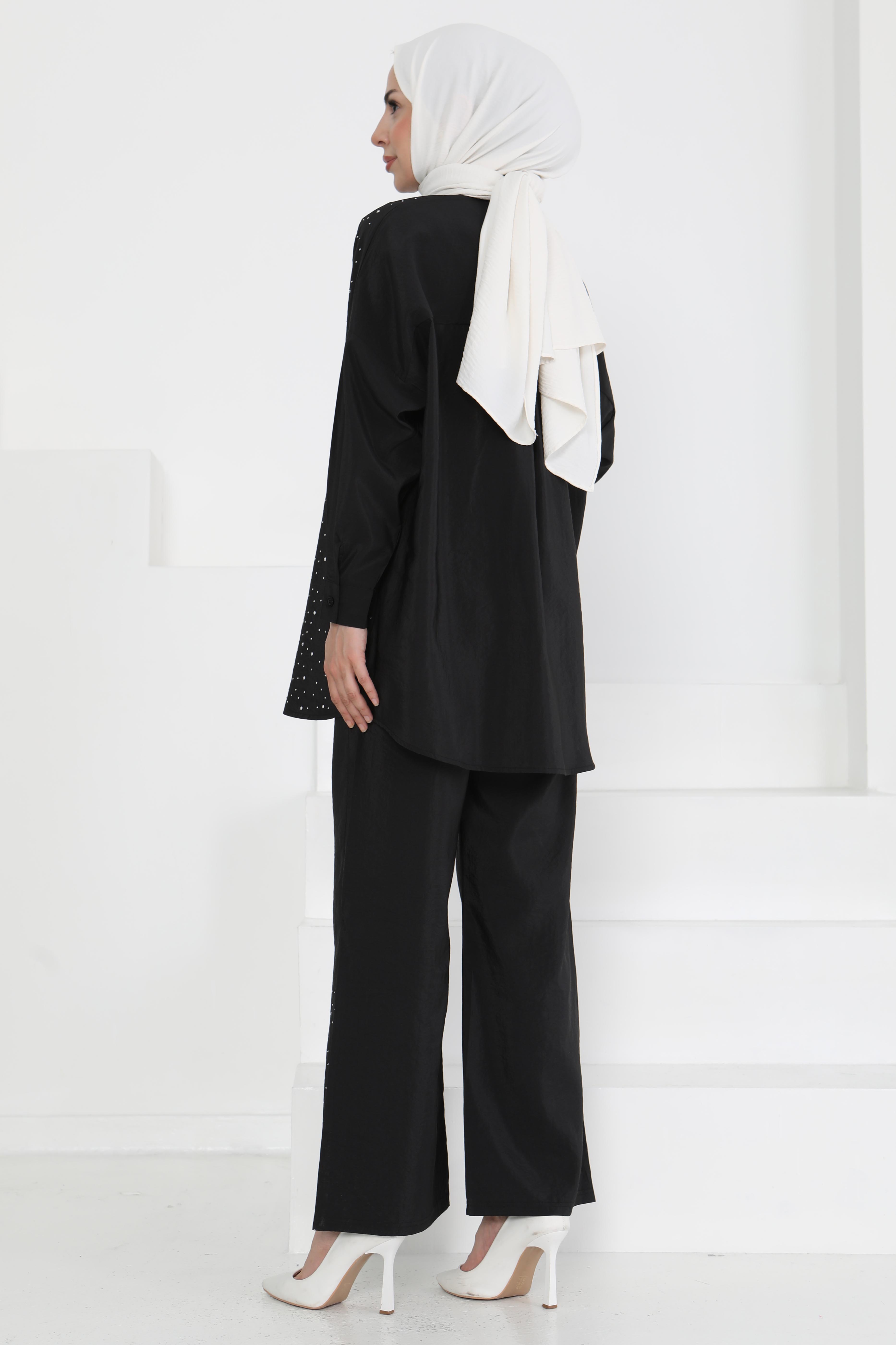 Taş Detaylı İkili Takım - 27255 - 5