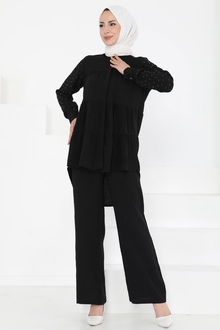 Taş Detaylı İkili Takım - 27256 - TOFİSA