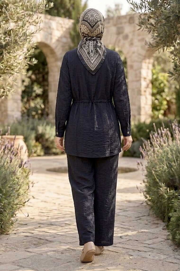 Taş Detaylı İkili Takım Siyah - 28490-SIYAH - 3