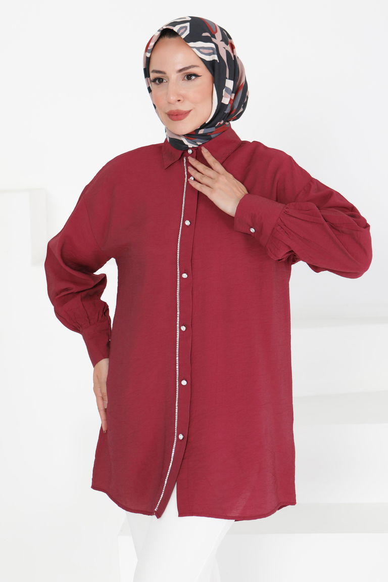 Taş Detaylı Tunik - 27432 - TOFİSA