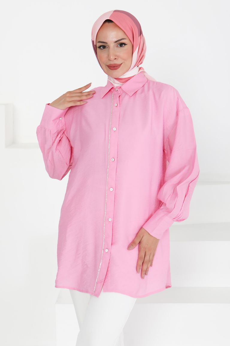 Taş Detaylı Tunik - 27432 - TOFİSA