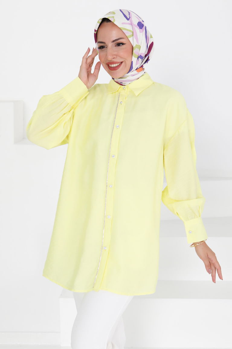 Taş Detaylı Tunik - 27432 - TOFİSA