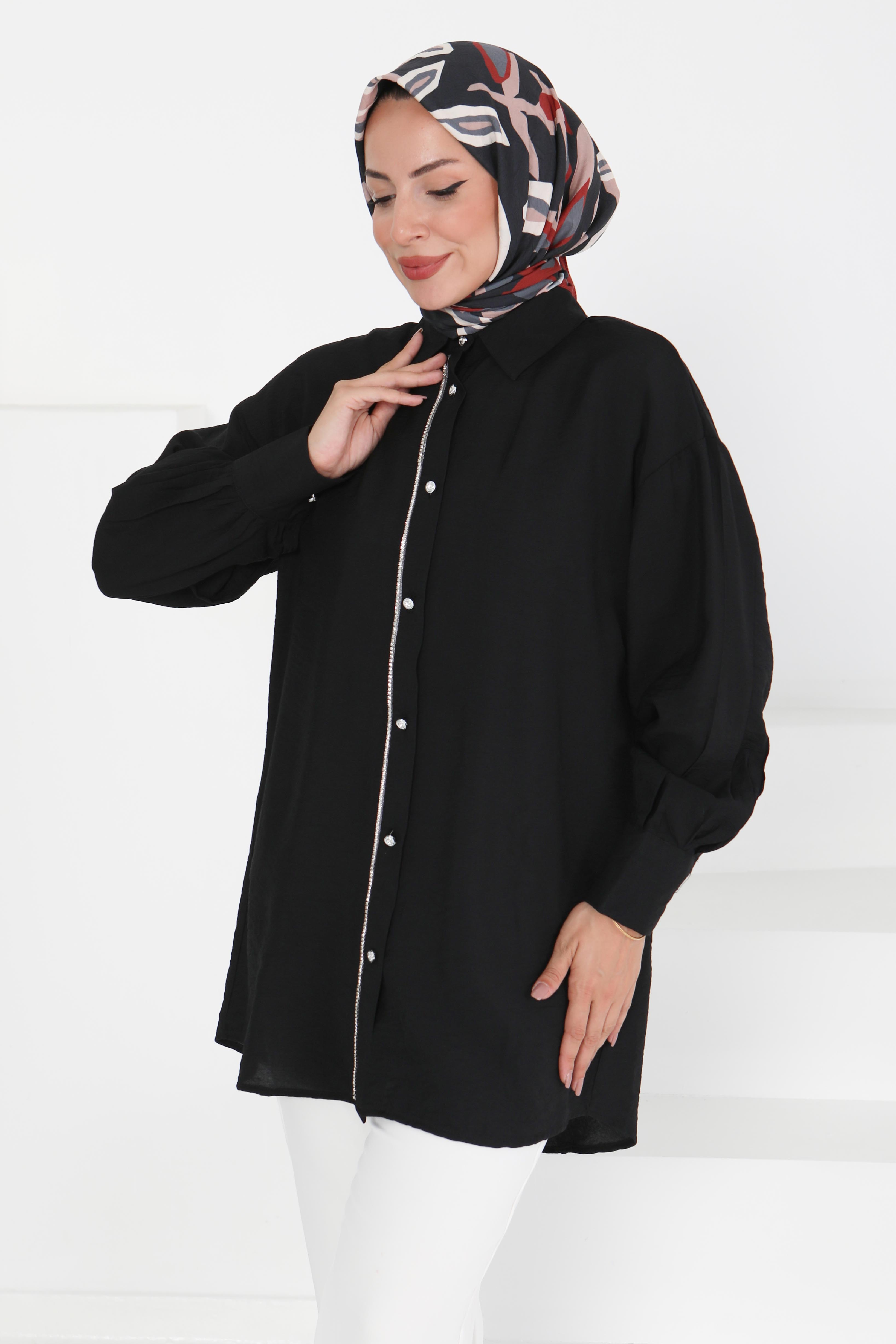 Taş Detaylı Tunik - 27432 - 1