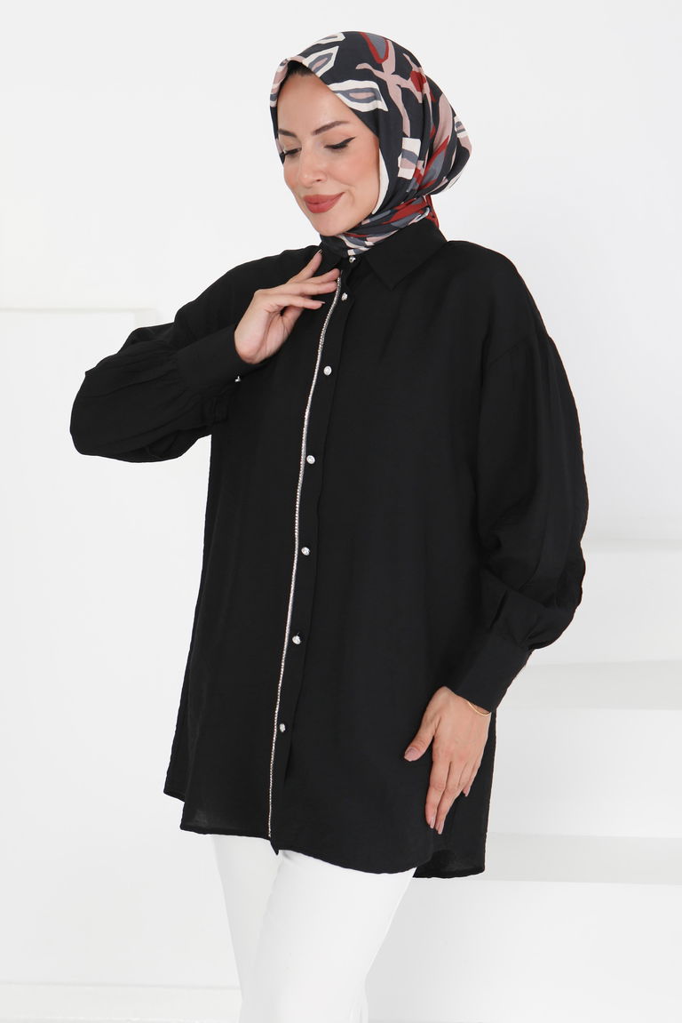 Taş Detaylı Tunik - 27432 - TOFİSA