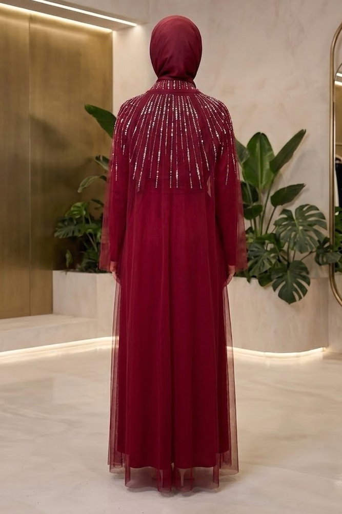 Taş Payet İkili Takım Bordo - 28785-BORDO - 4