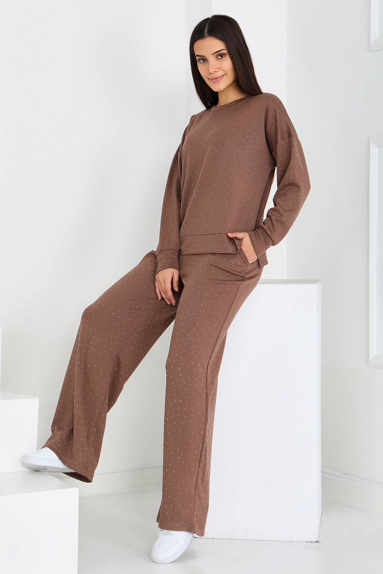 Taşlı Modal İkili Takım - 27868-VIZON - TOFİSA