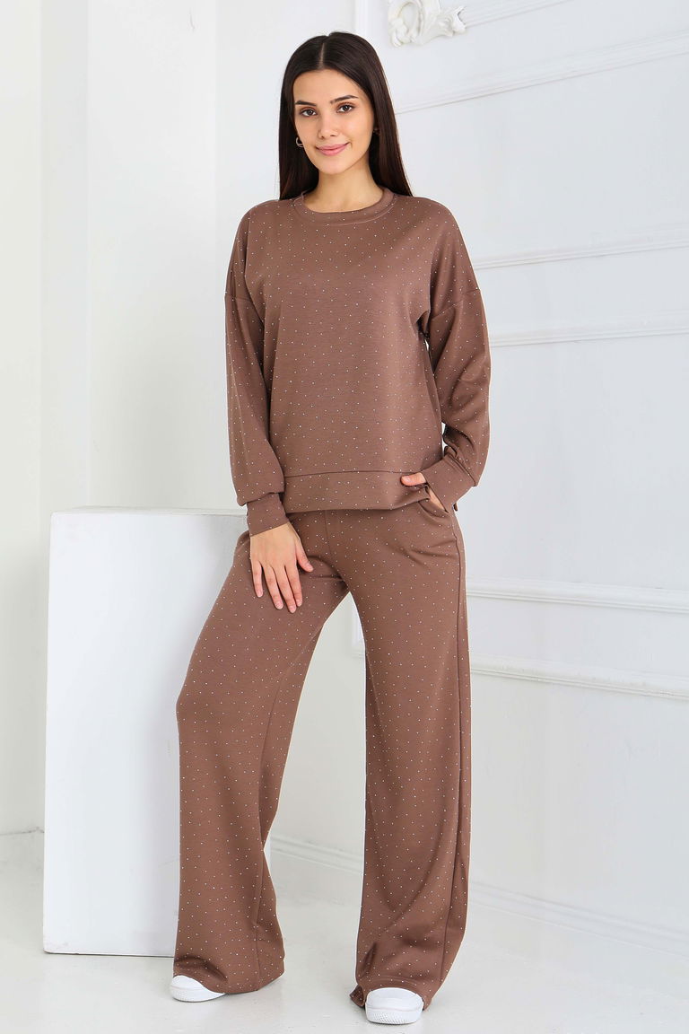 Taşlı Modal İkili Takım - 27868-VIZON - TOFİSA