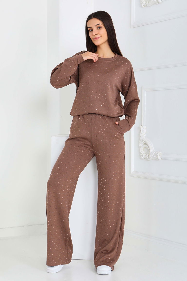 Taşlı Modal İkili Takım - 27868-VIZON - TOFİSA